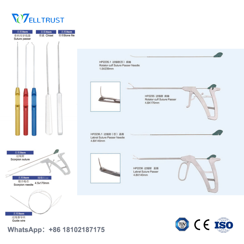 arthroscopic shoulder suture passer guide